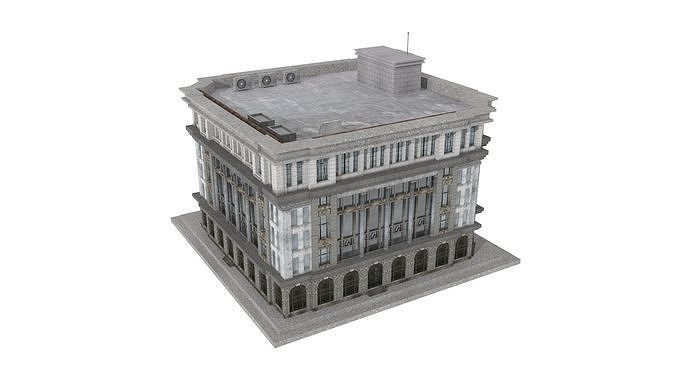 Building 3D model Low-poly 3D model 3