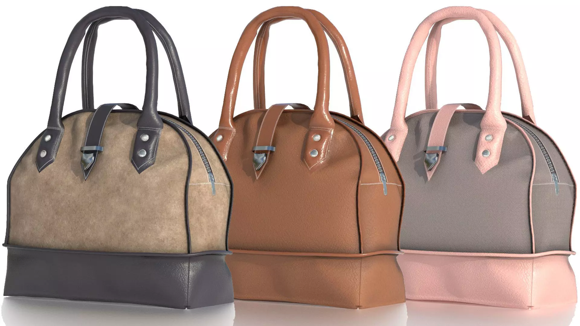 WOMAN BAG Low-poly 3D model