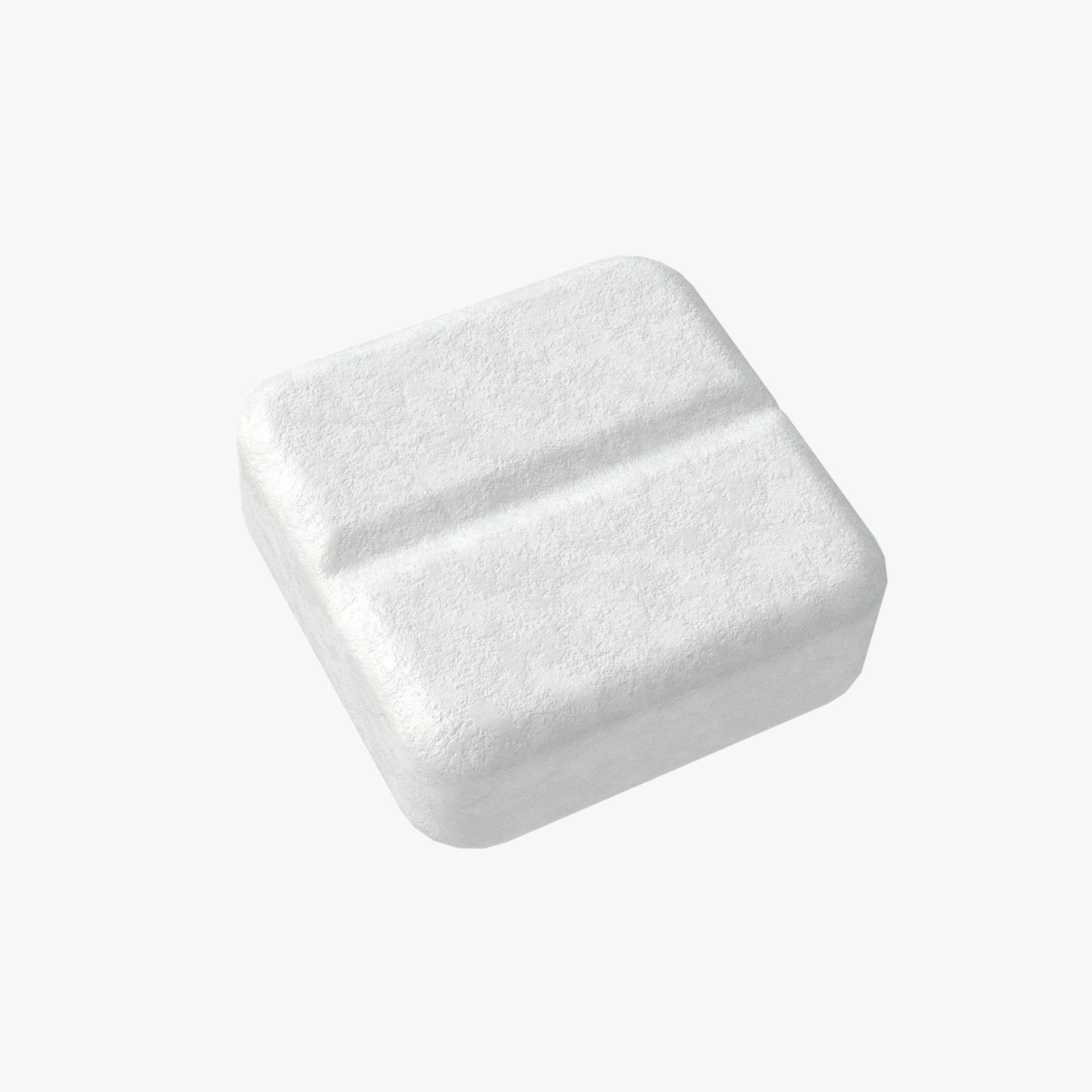 Set of square shaped pills with 4K PBR tex and color variations Low-poly 3D model_4