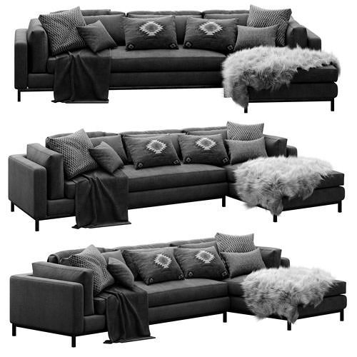 Four Hands Grammercy sectional Sofa Bennett Moon 3D model