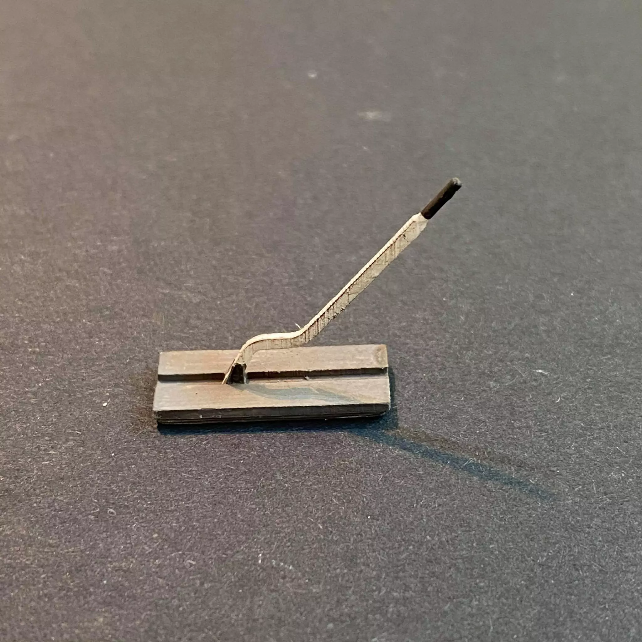 MANUAL POINT LEVER 7MM SCALE O GAUGE MODEL RAILWAY BUILDING 3D print model