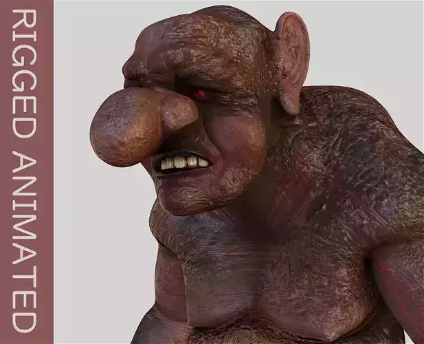 Forest Troll Low-poly 3D model