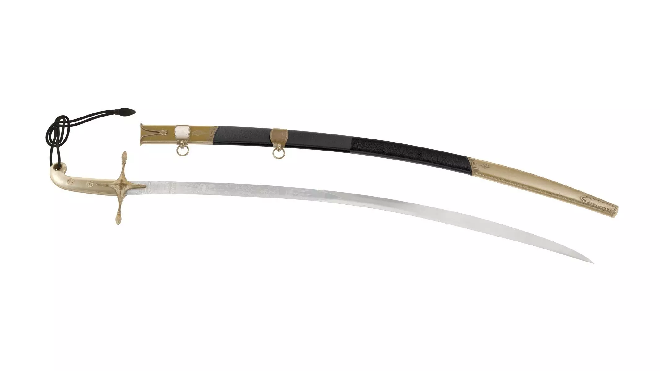 Mameluke Sword  Low-poly 3D model_0