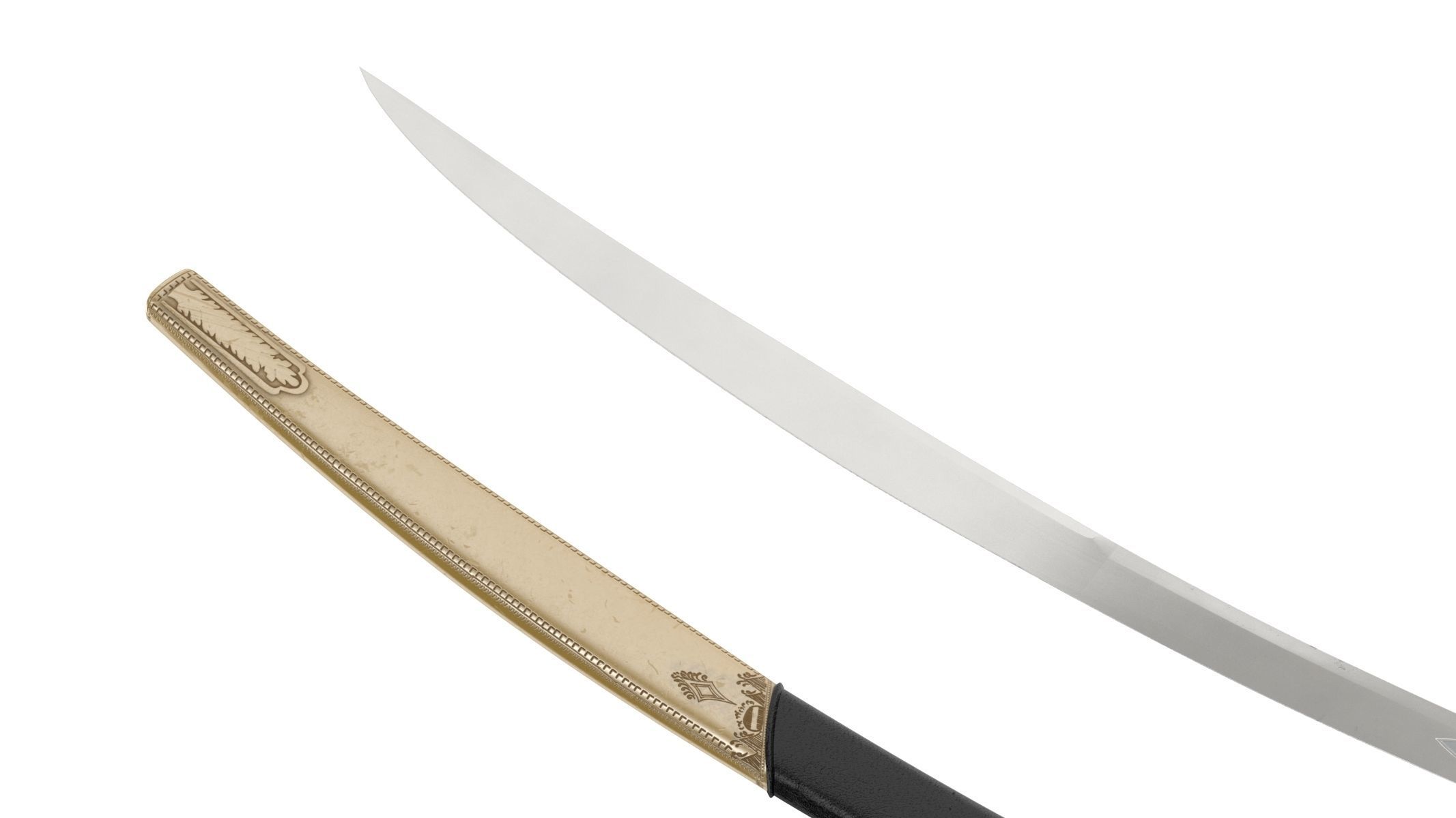 Mameluke Sword  Low-poly 3D model_8