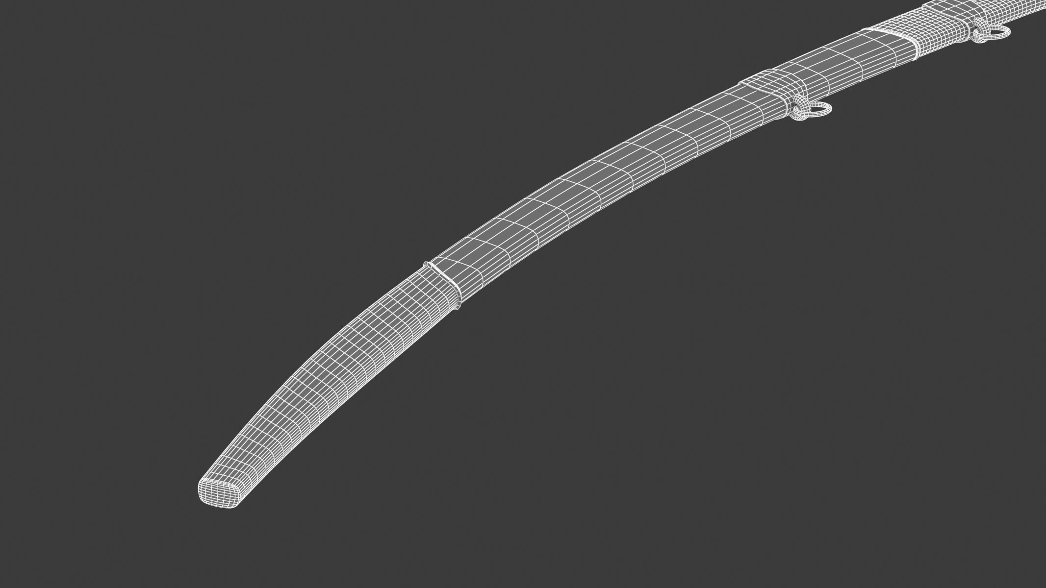 Mameluke Sword  Low-poly 3D model_29
