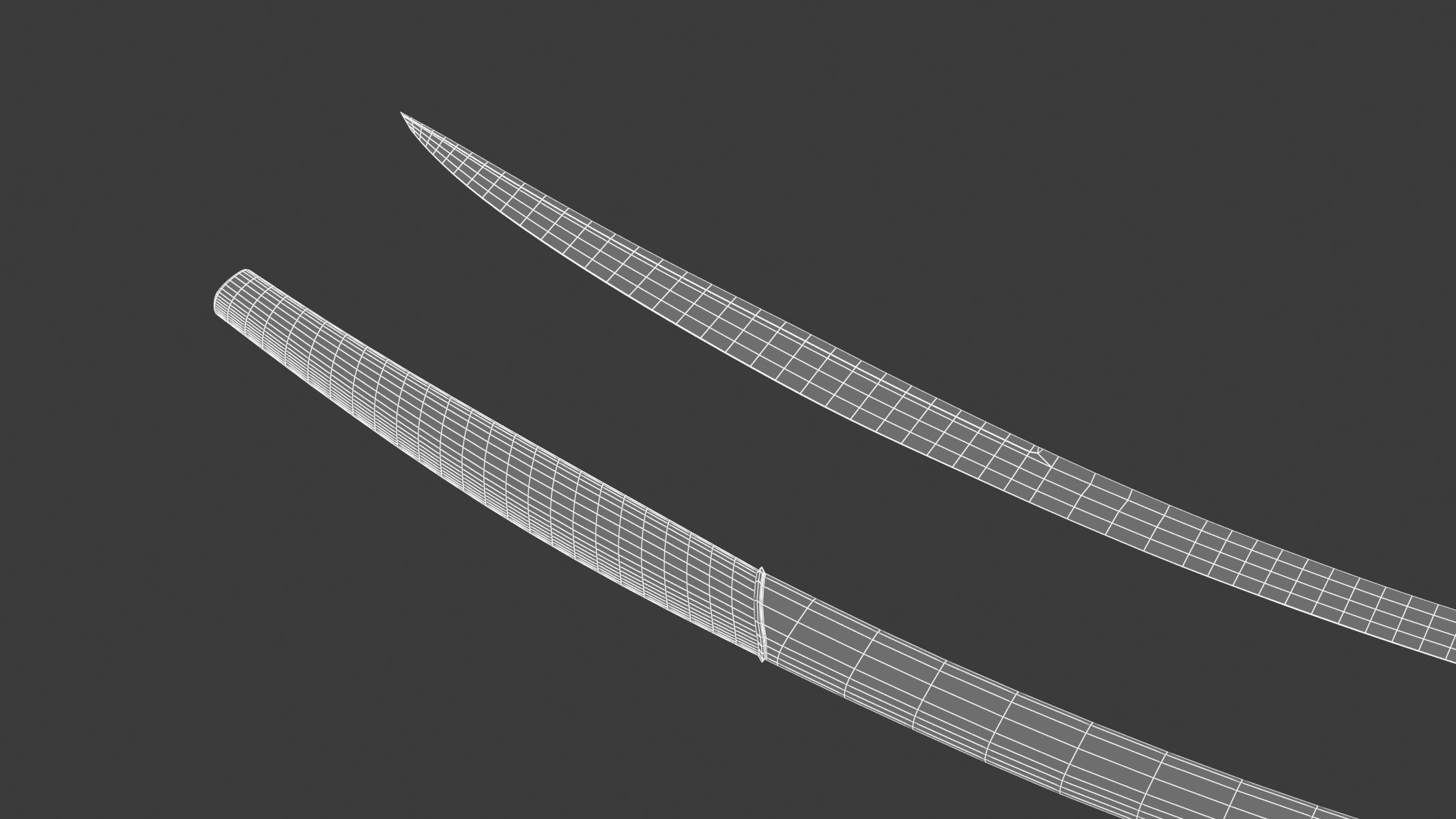 Mameluke Sword  Low-poly 3D model_23