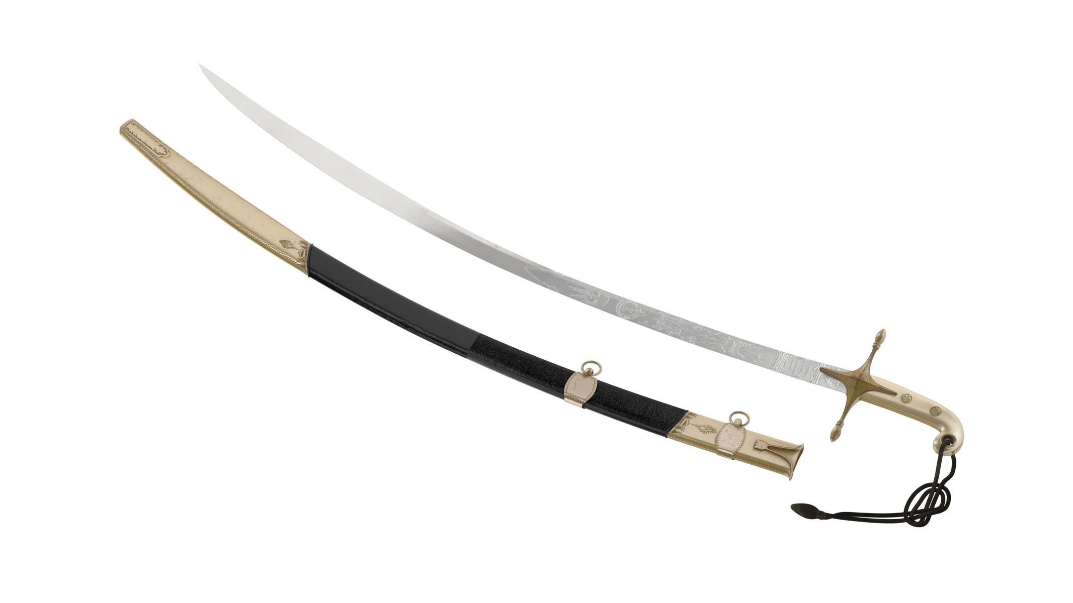 Mameluke Sword  Low-poly 3D model_1