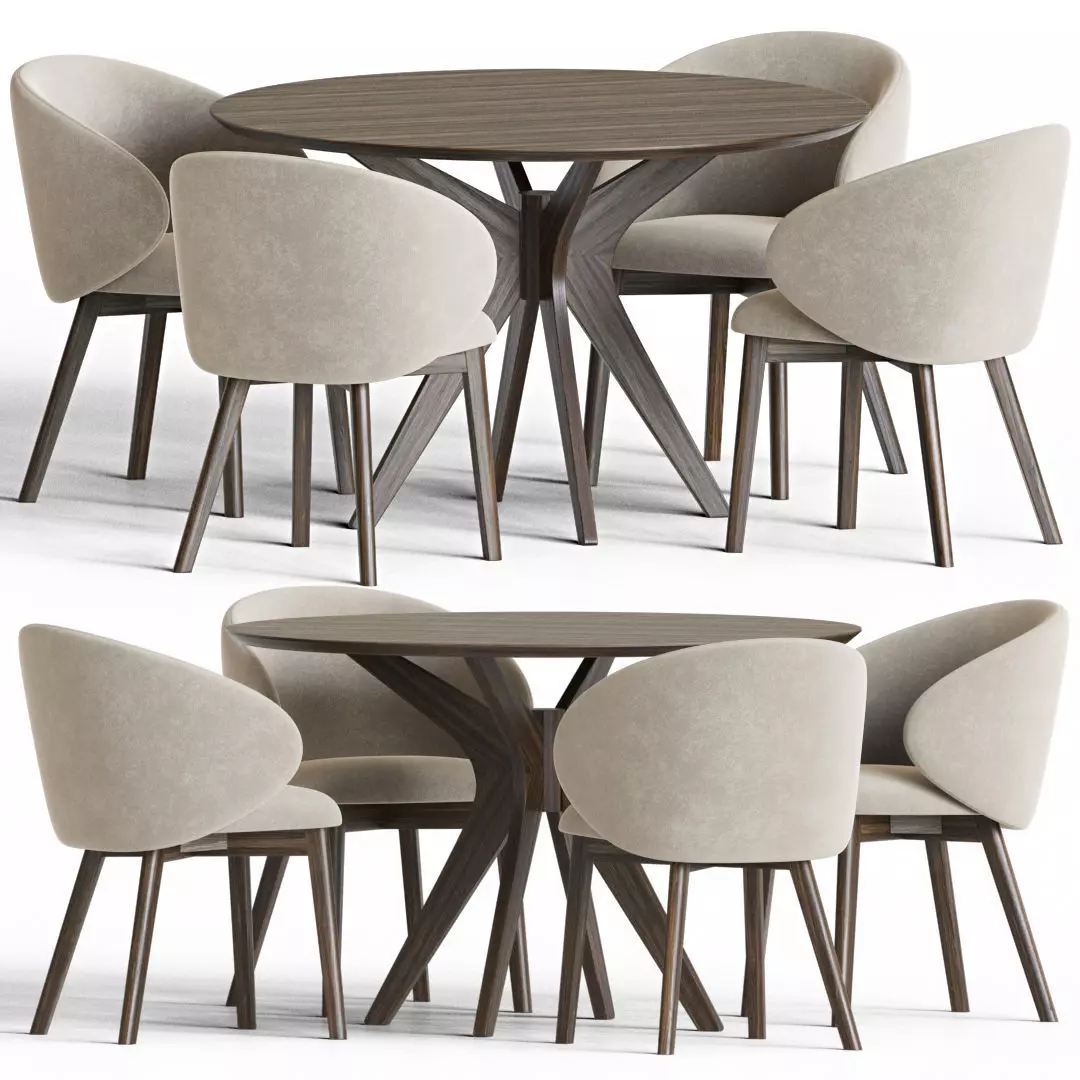 Dining Set 19 3D model_0