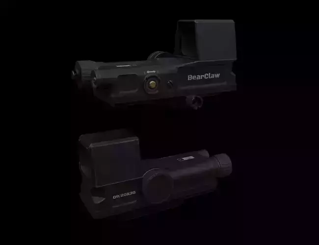 BearClaw Holographic Sight Low-poly 3D model