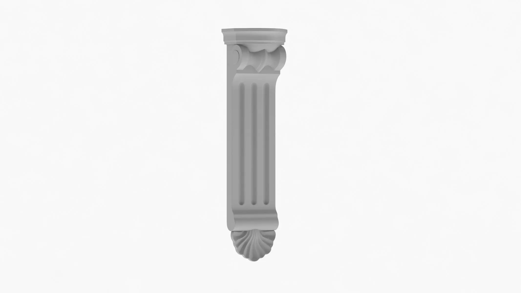 Scroll Corbel 53 - 3D Printable 3D model_0