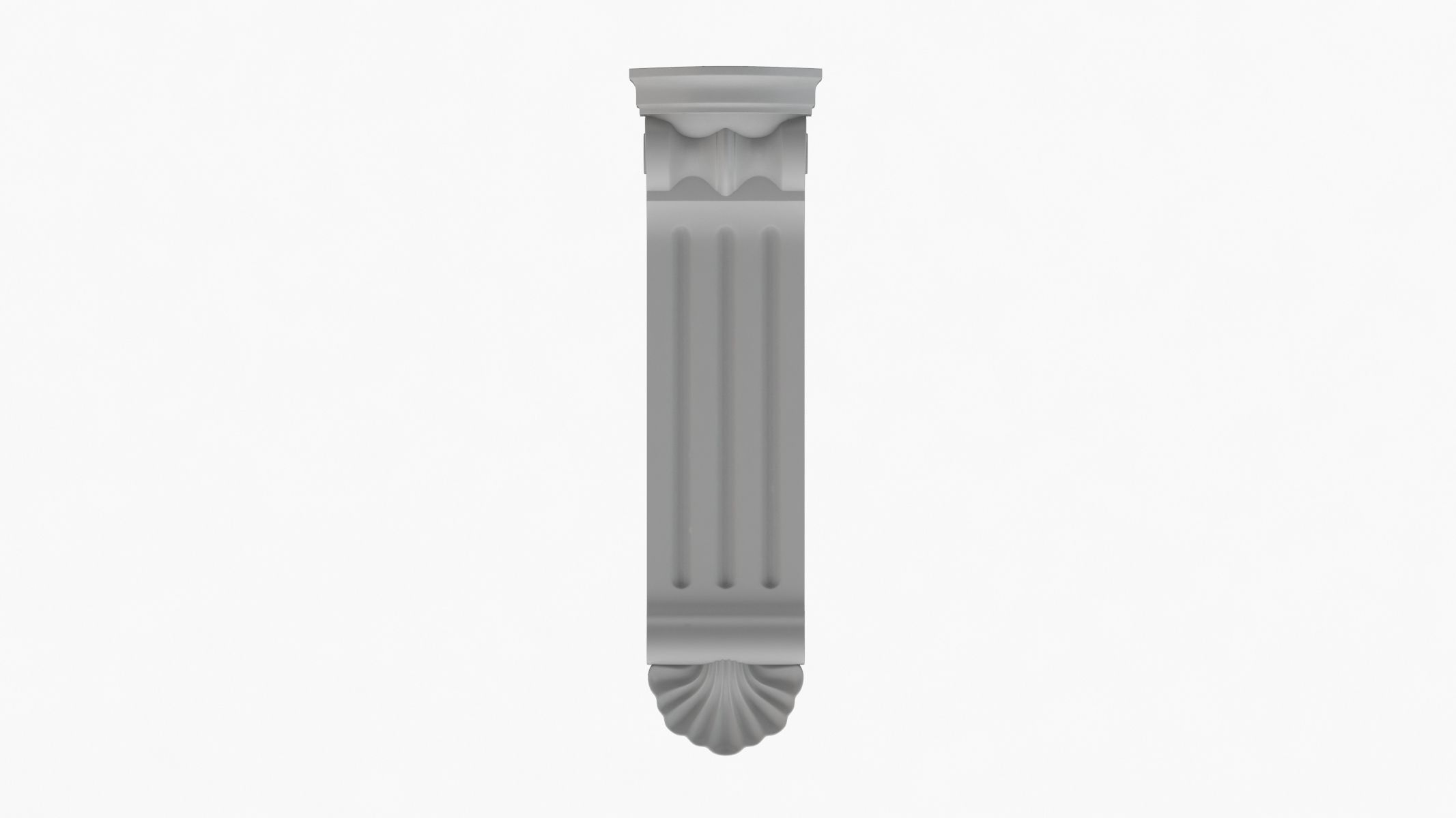Scroll Corbel 53 - 3D Printable 3D model_1
