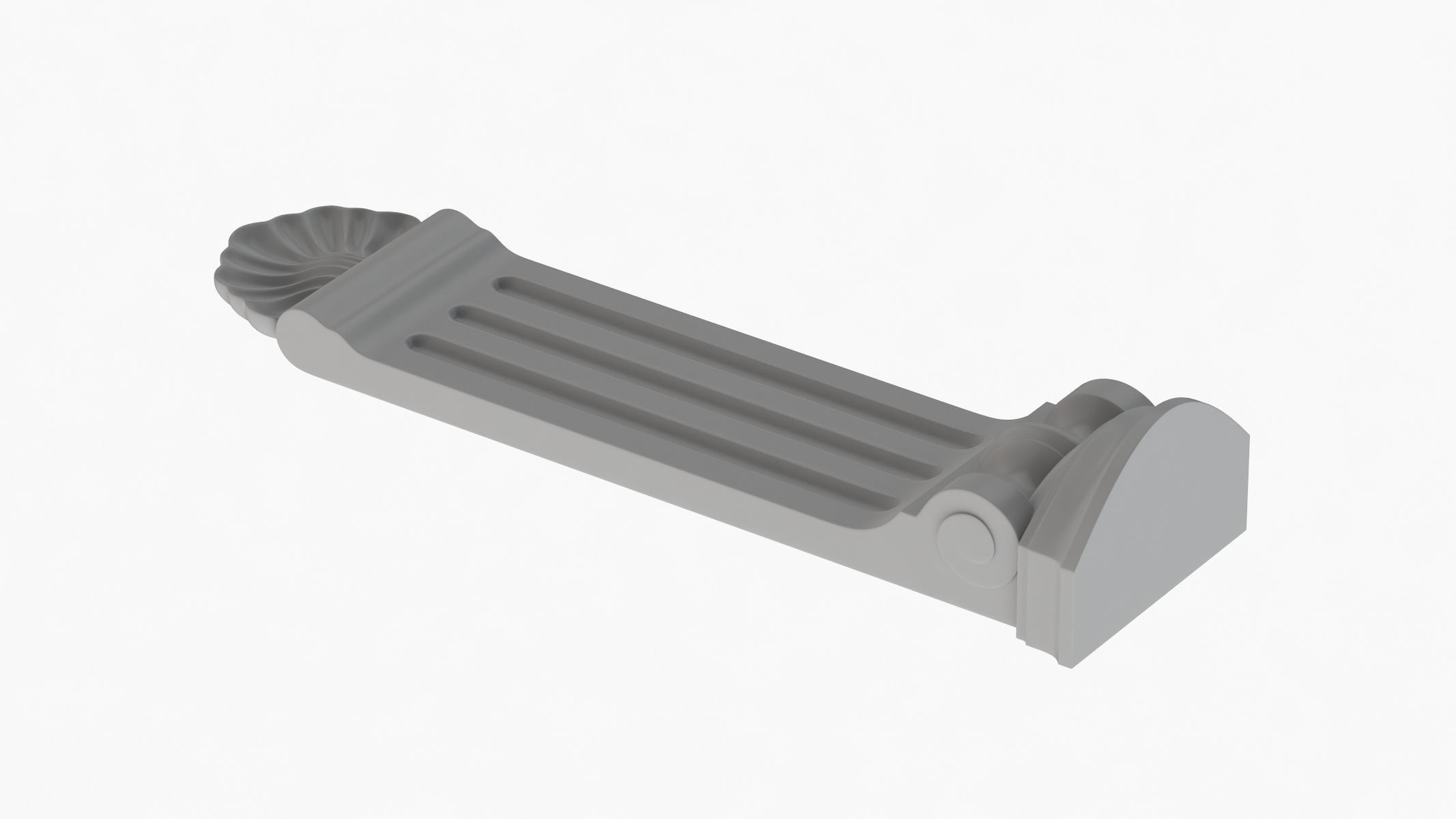 Scroll Corbel 53 - 3D Printable 3D model_4