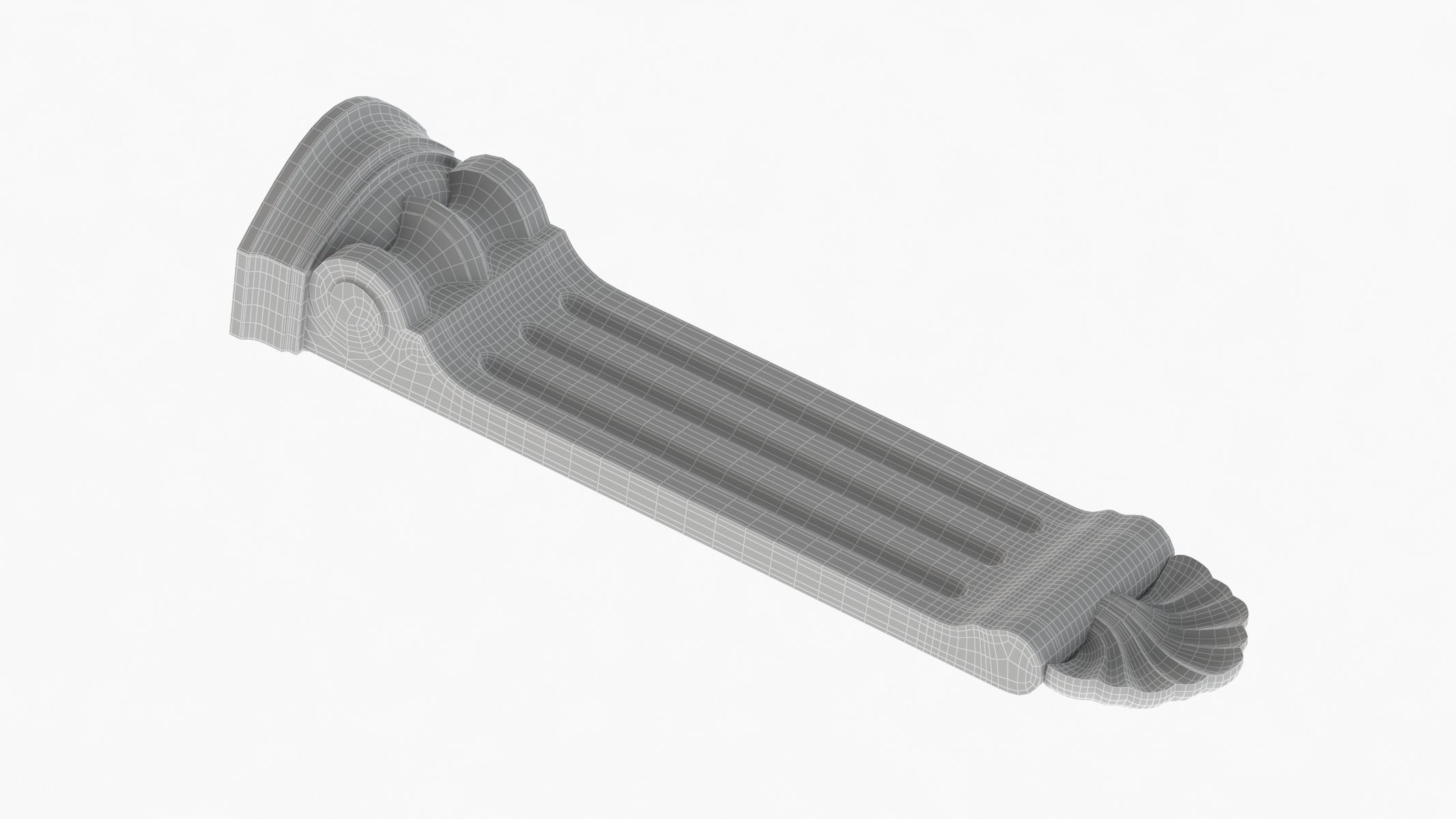 Scroll Corbel 53 - 3D Printable 3D model_8