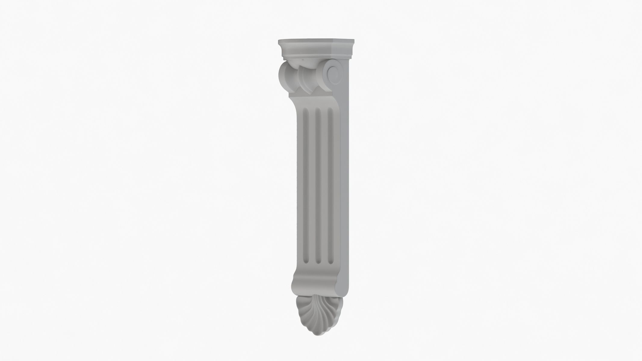 Scroll Corbel 53 - 3D Printable 3D model_2