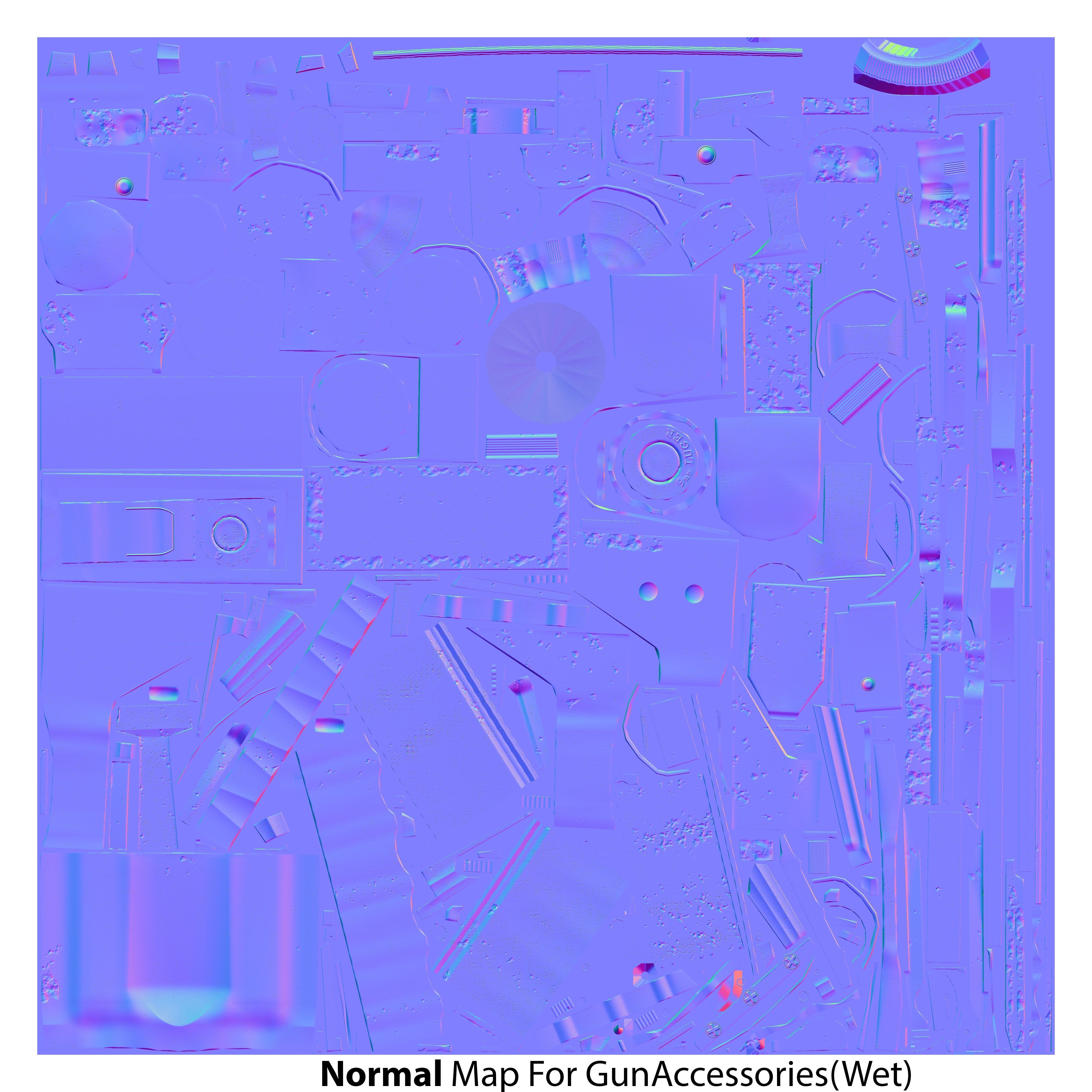 Laugo Arms Alien Pistol with LaserSight Suppressor Low-poly 3D model_19