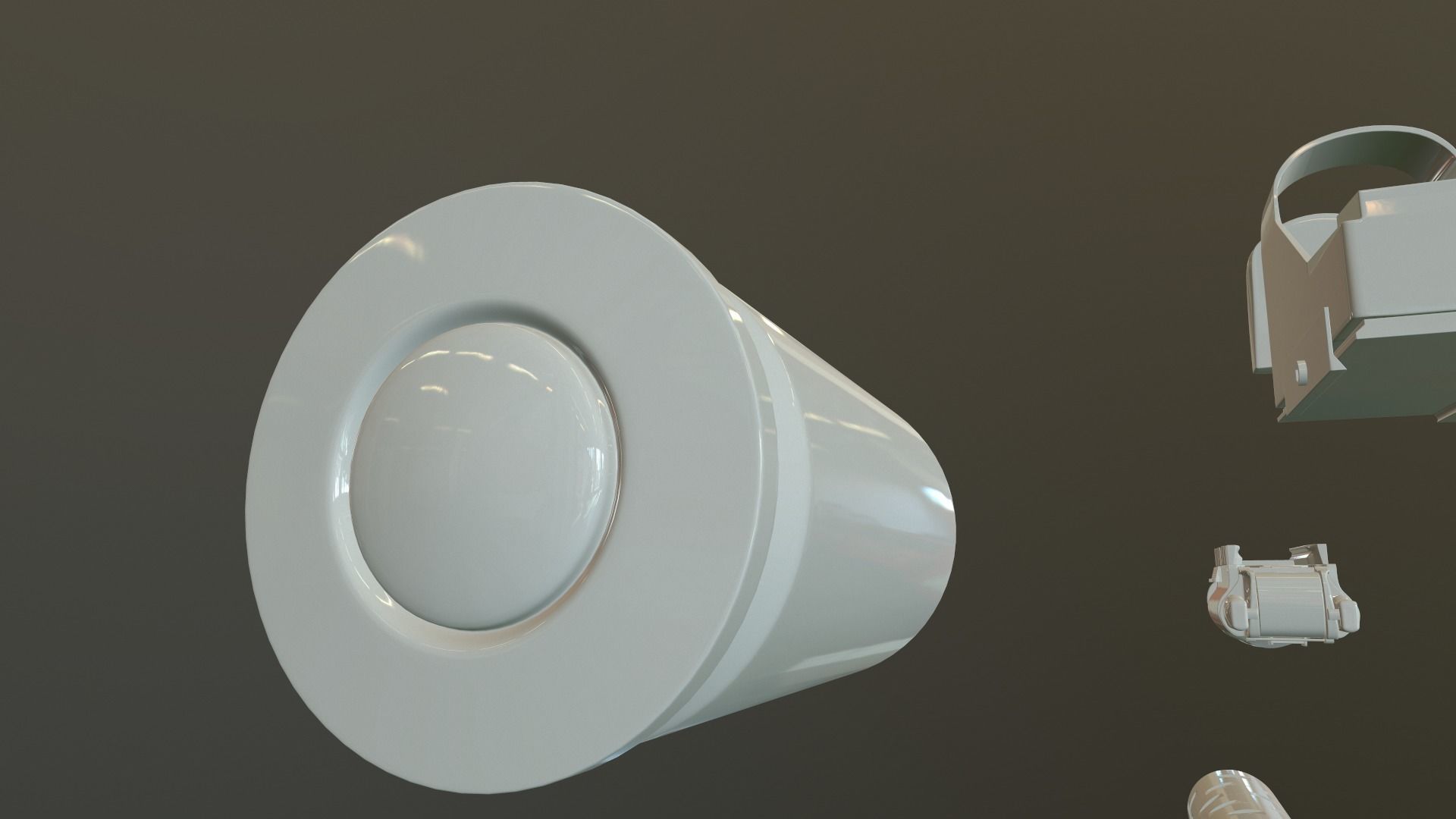 Laugo Arms Alien Pistol with LaserSight Suppressor Low-poly 3D model_80