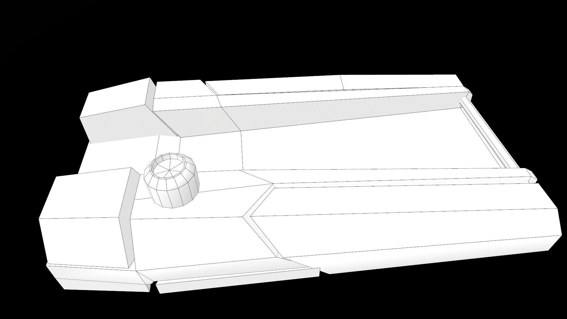Laugo Arms Alien Pistol with LaserSight Suppressor Low-poly 3D model_65