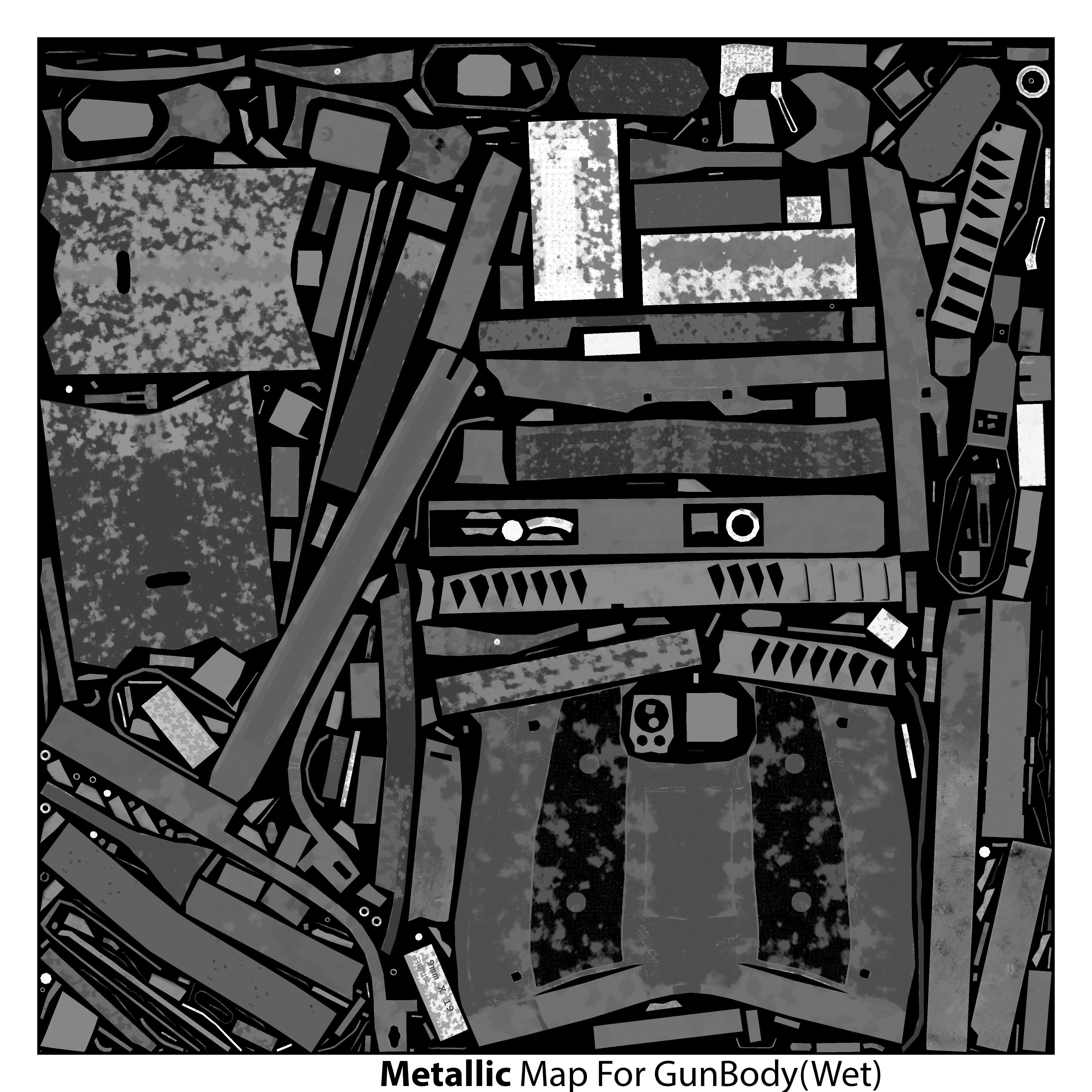 Laugo Arms Alien Pistol with LaserSight Suppressor Low-poly 3D model_32