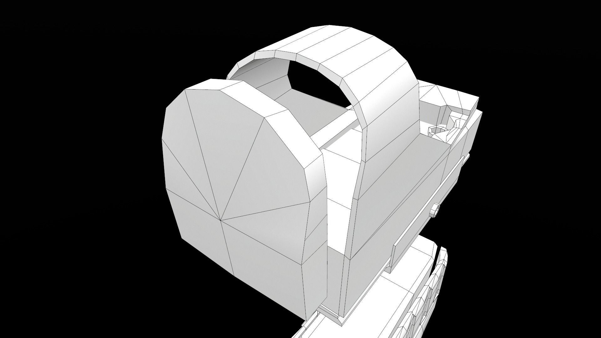Laugo Arms Alien Pistol with LaserSight Suppressor Low-poly 3D model_59