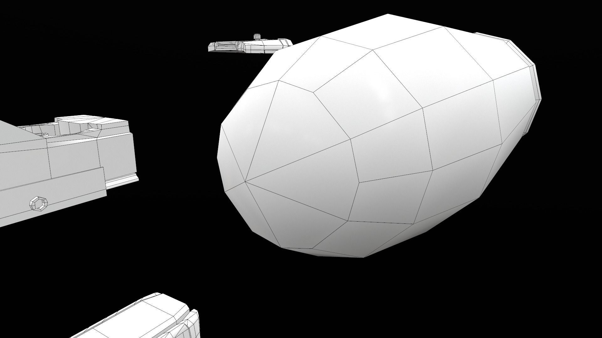 Laugo Arms Alien Pistol with LaserSight Suppressor Low-poly 3D model_70