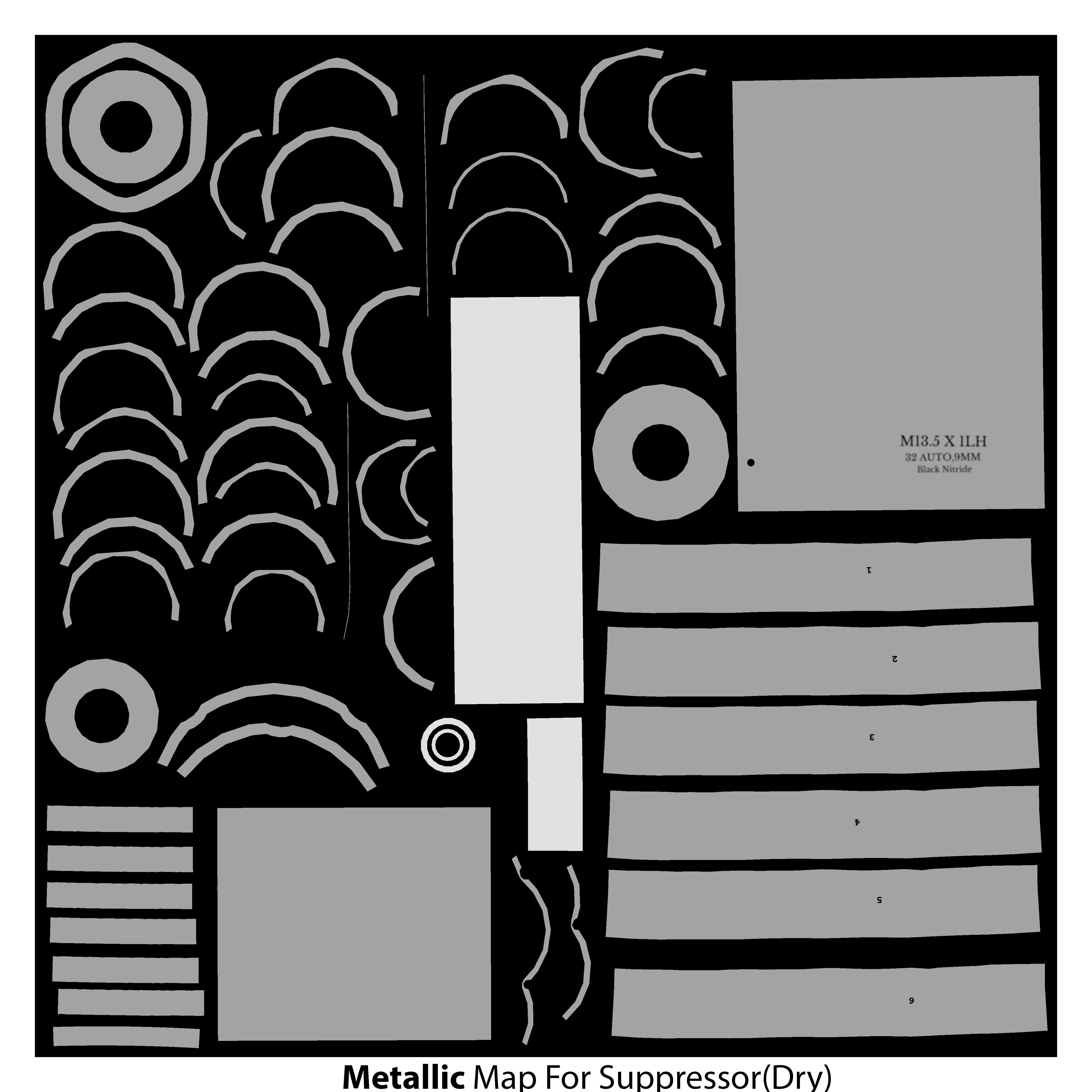 Laugo Arms Alien Pistol with LaserSight Suppressor Low-poly 3D model_39