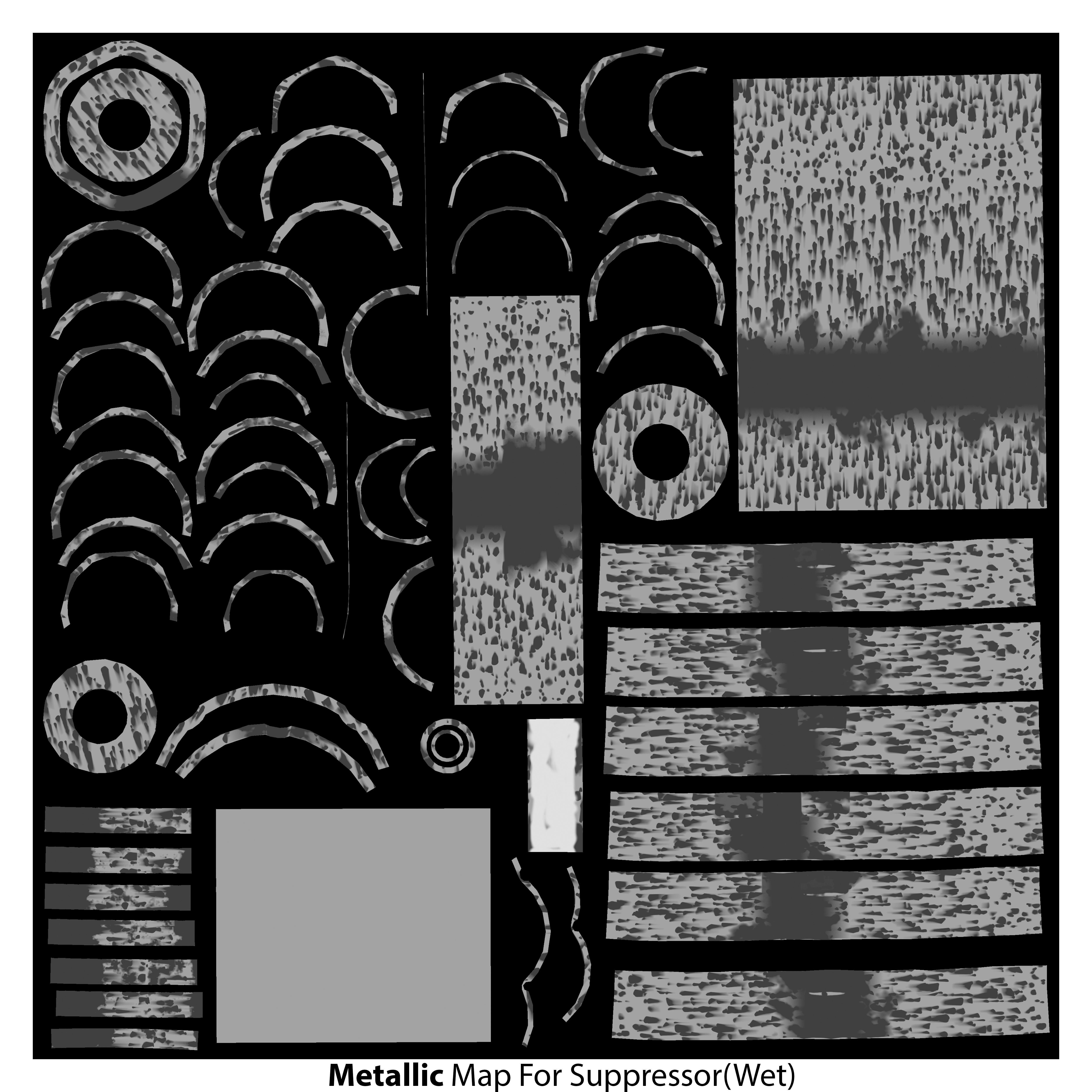 Laugo Arms Alien Pistol with LaserSight Suppressor Low-poly 3D model_42