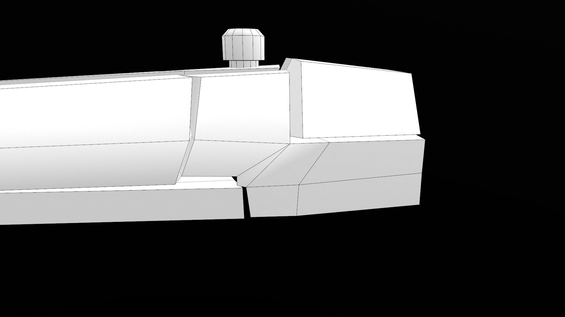 Laugo Arms Alien Pistol with LaserSight Suppressor Low-poly 3D model_67