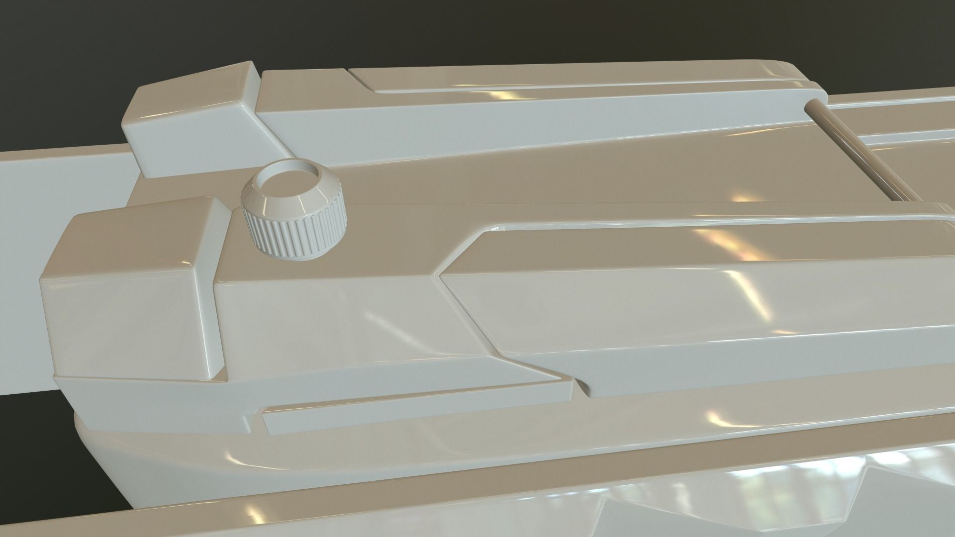 Laugo Arms Alien Pistol with LaserSight Suppressor Low-poly 3D model_76