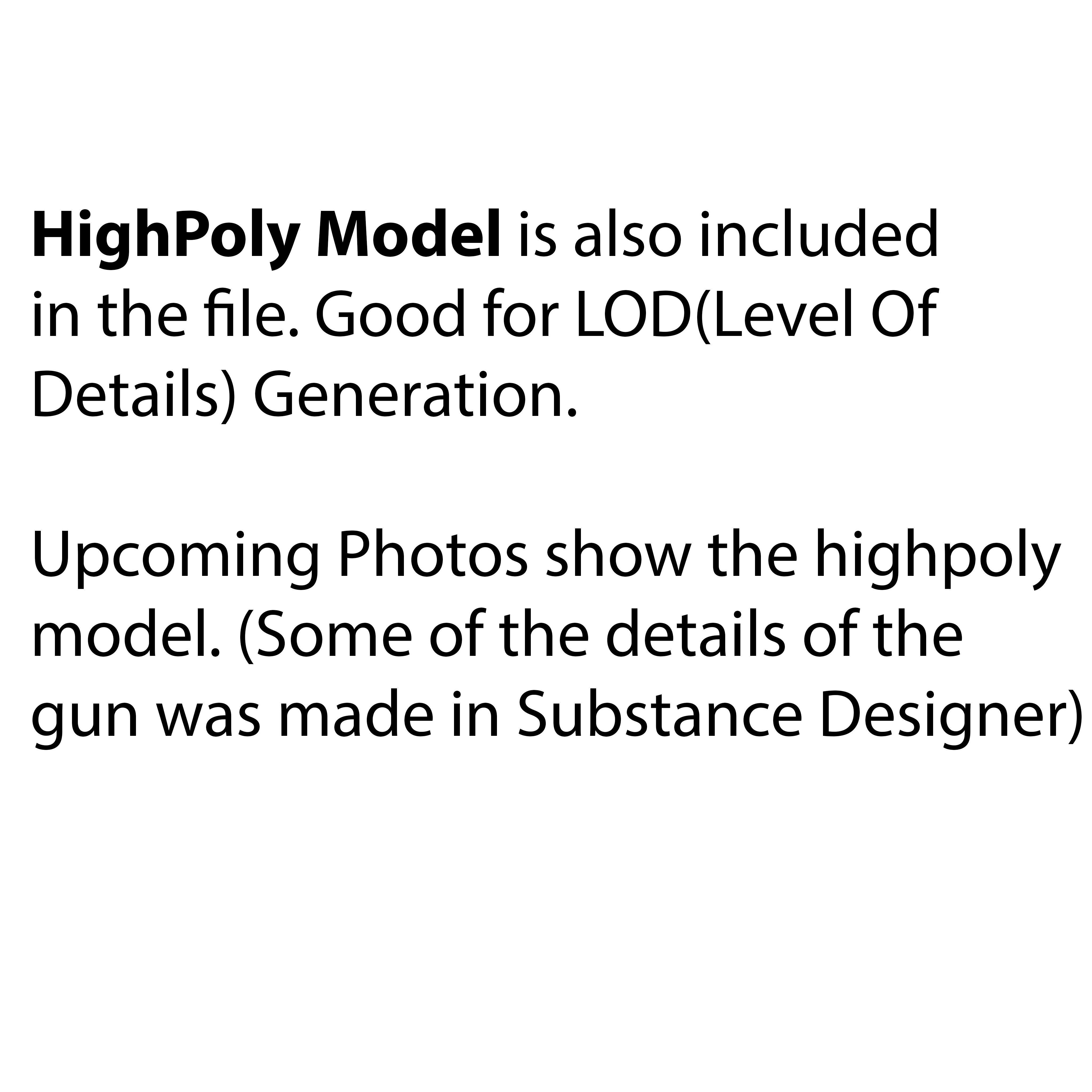 Laugo Arms Alien Pistol with LaserSight Suppressor Low-poly 3D model_71