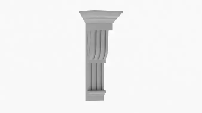 Scroll Corbel 55 - 3D Printable