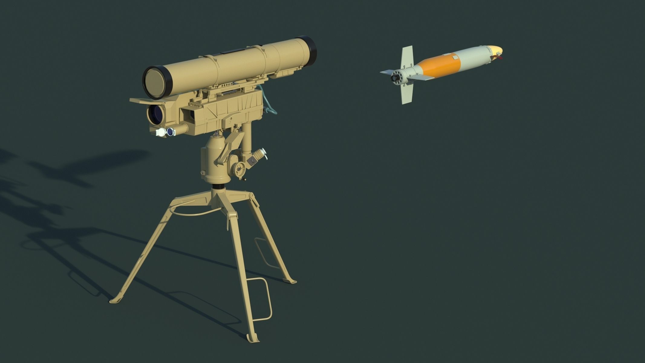 9M133 Kornet 3D model_1