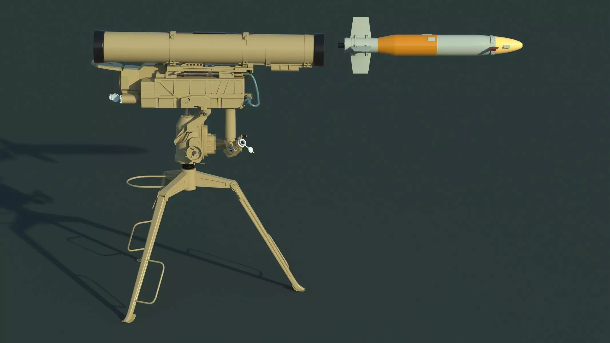 9M133 Kornet 3D model_0