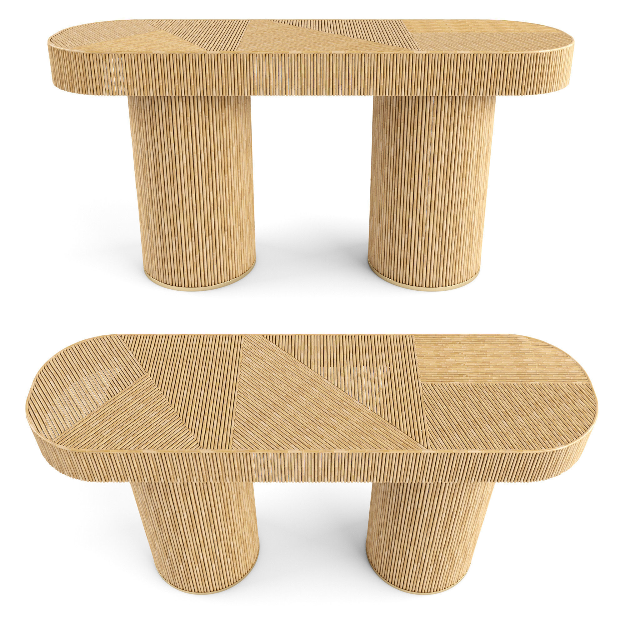 Halston Console 3D model_2