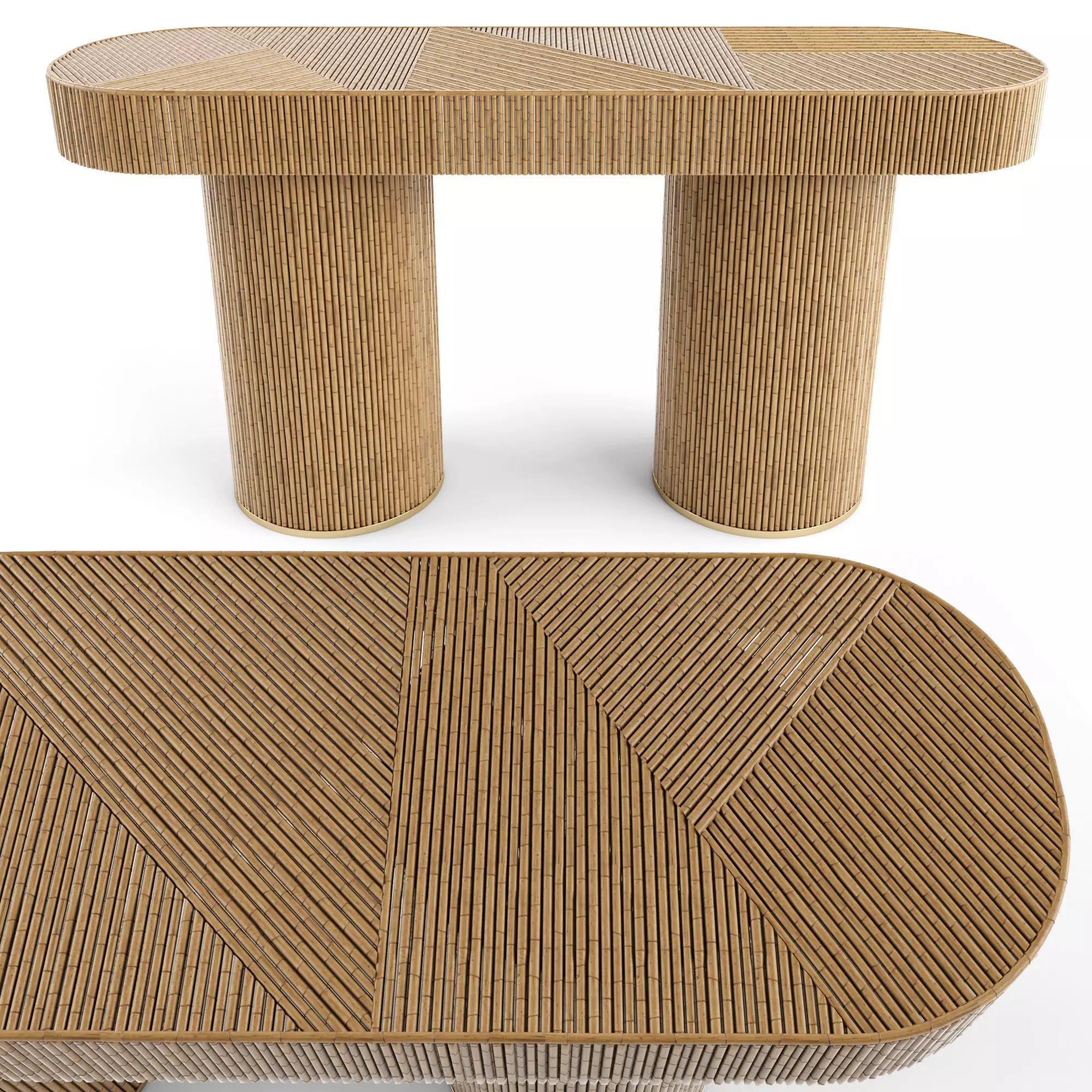 Halston Console 3D model_0