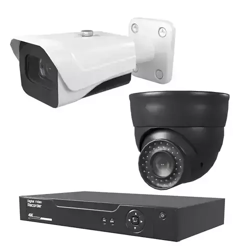 Home Security Systems Bundles Low-poly 3D model