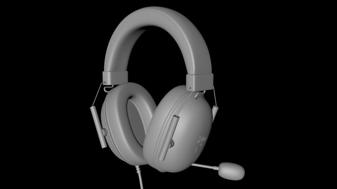 Razer-black-shark-v2 headset 3D model_4