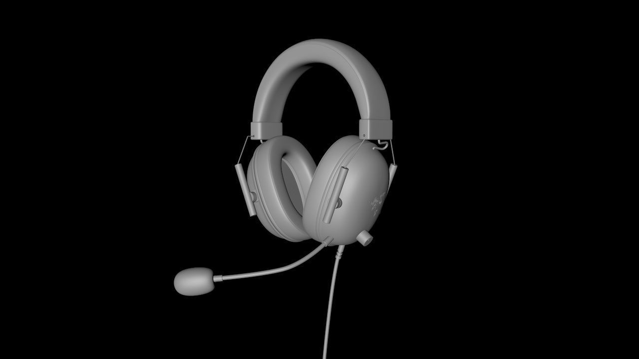 Razer-black-shark-v2 headset 3D model_6