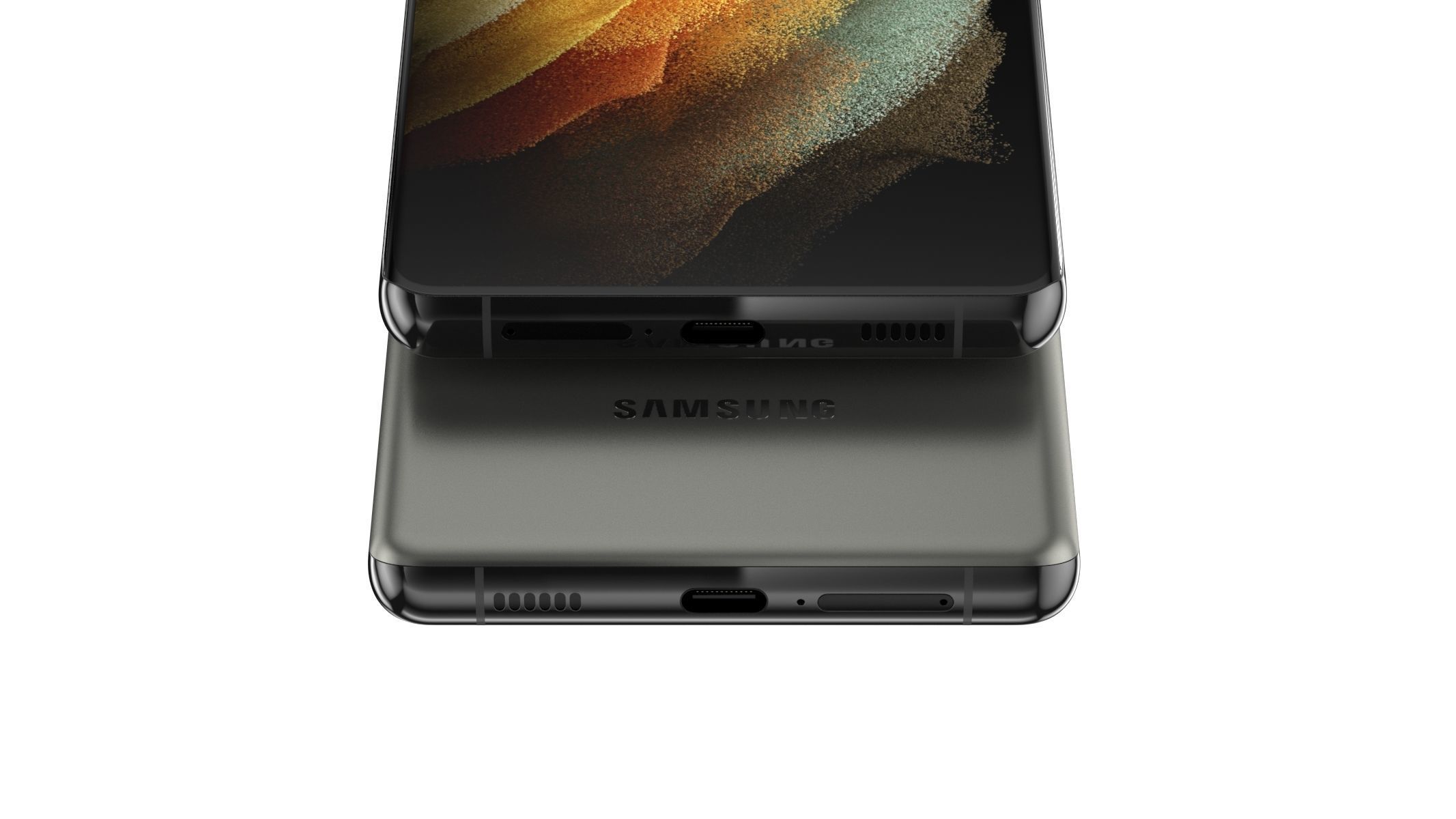 Samsung Galaxy S21 Ultra Phantom Titanium 3D model_9