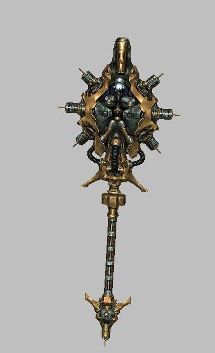 Weapon Set futuristic Low-poly 3D model_9