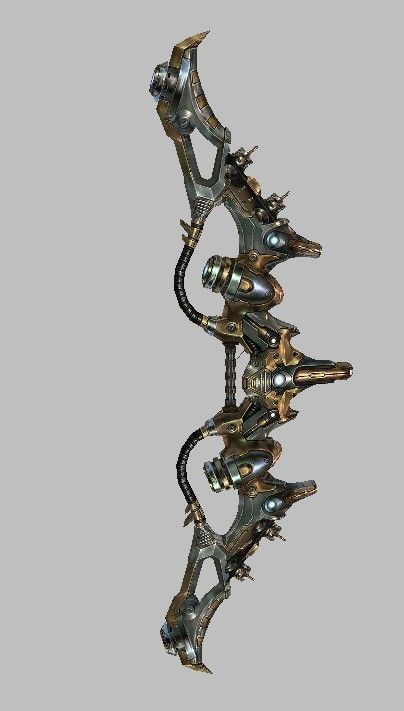 Weapon Set futuristic Low-poly 3D model_10