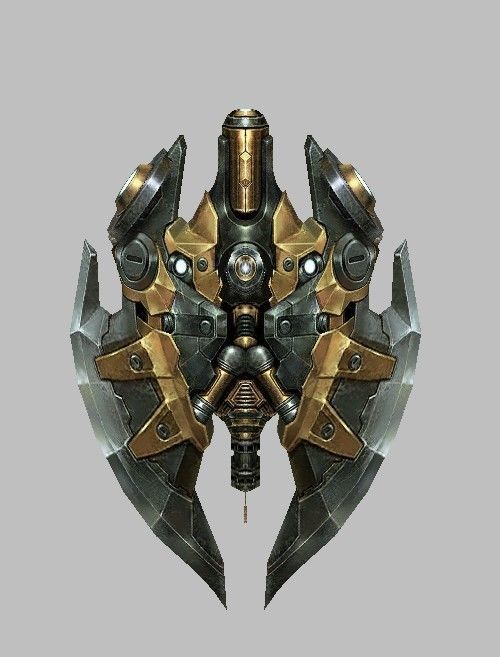 Weapon Set futuristic Low-poly 3D model_14