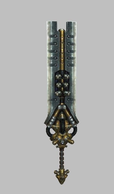 Weapon Set futuristic Low-poly 3D model_8