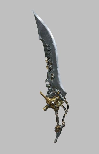 Weapon Set futuristic Low-poly 3D model_12