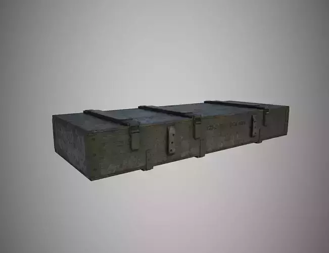 military wooden box for ammunition 122 mm howitzer D-30