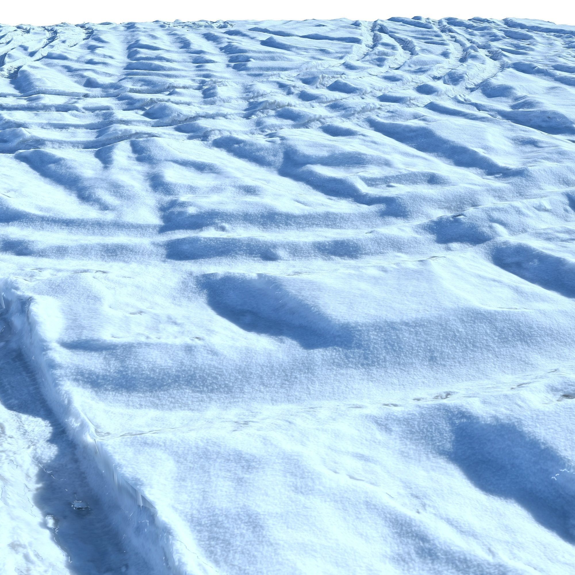 Texture Trail in the snow Low-poly 3D model VR / AR / low-poly | CGTrader
