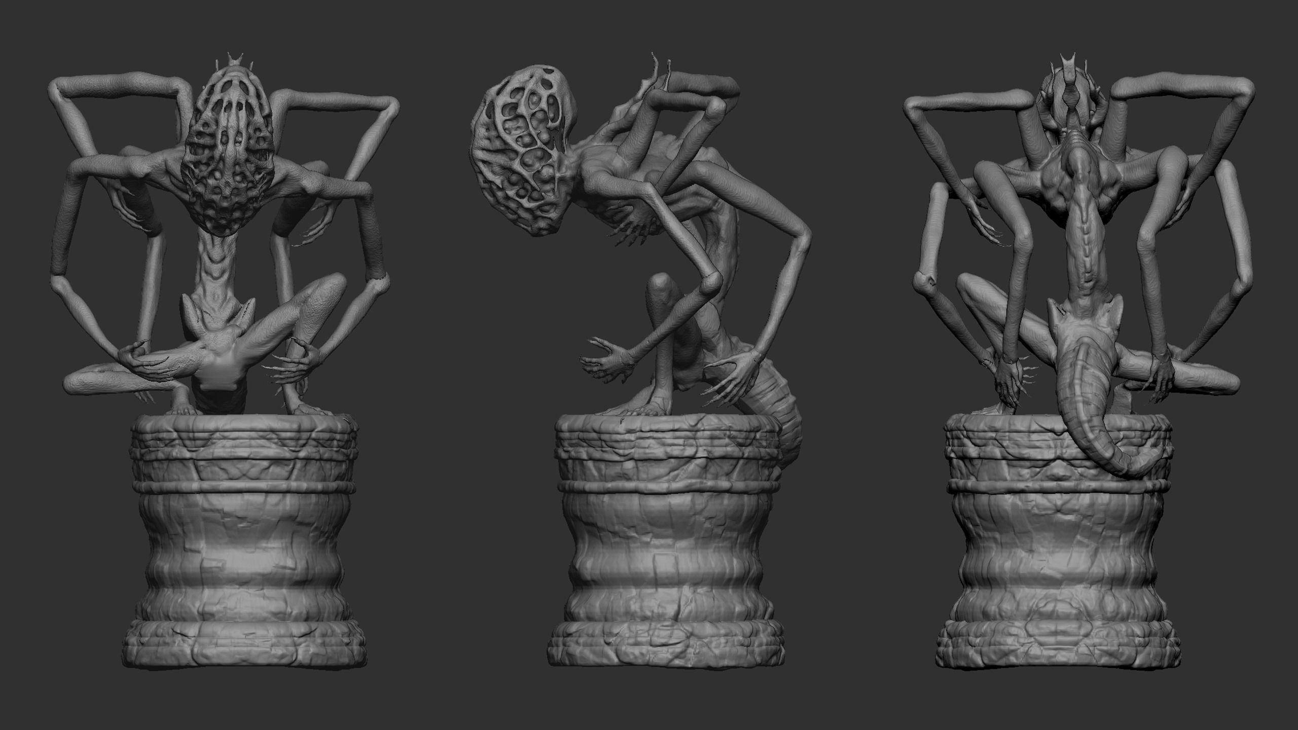 Bloodborne - Amygdala Statue FREE Free 3D print model_2