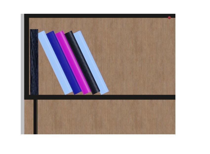 Room Book Shelf  3D model_6