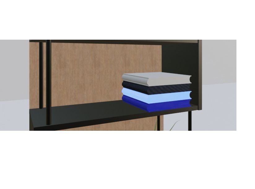 Room Book Shelf  3D model_7