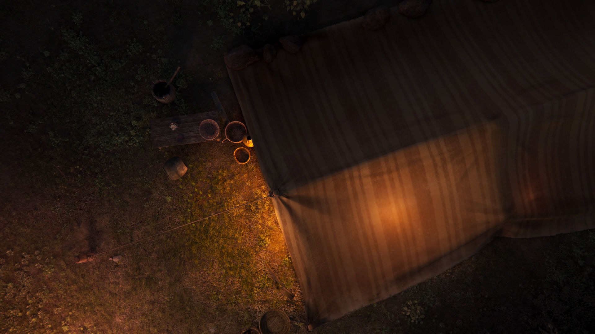 Ancient Tent 01 Low-poly Low-poly 3D model_4