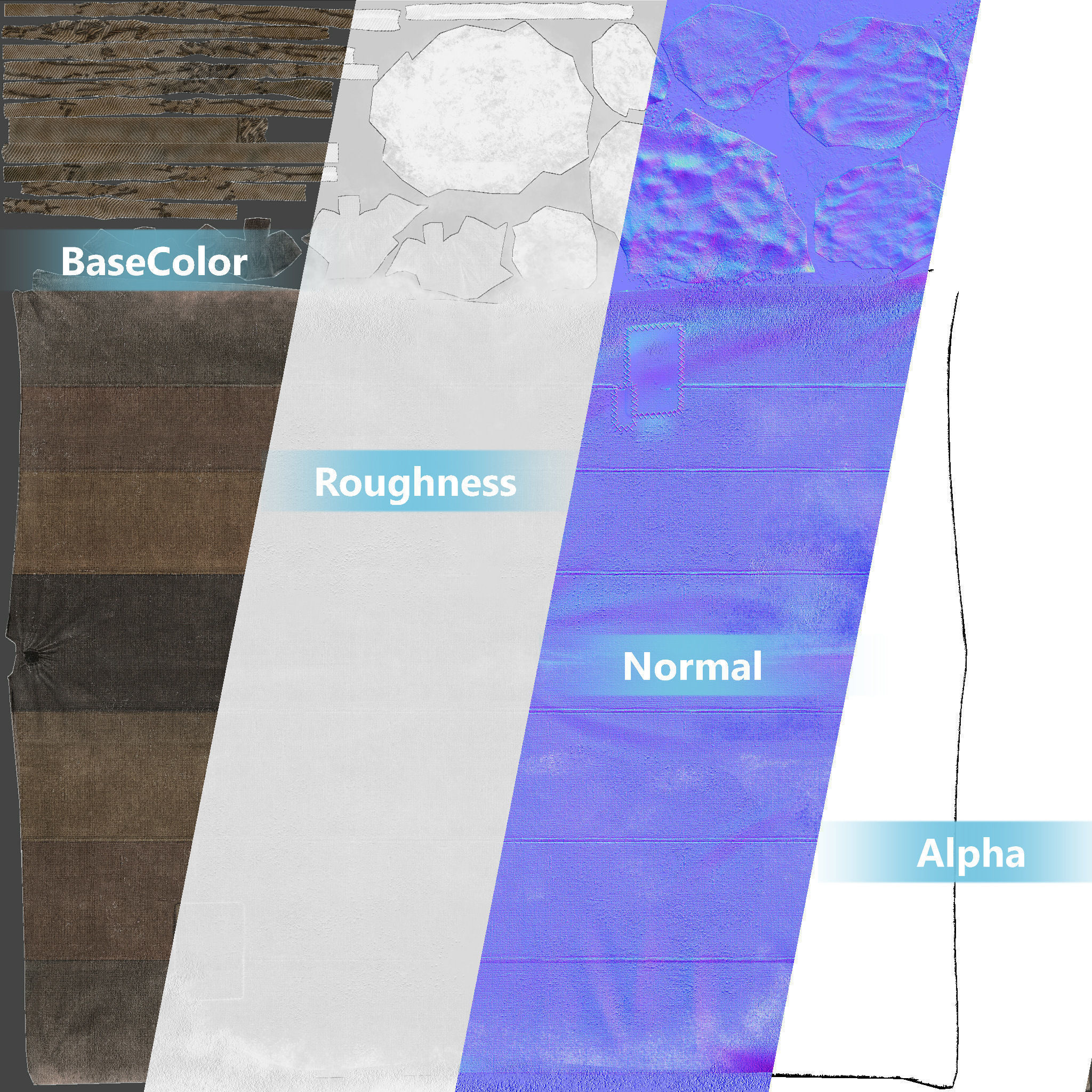 Ancient Tent 01 Low-poly Low-poly 3D model_8